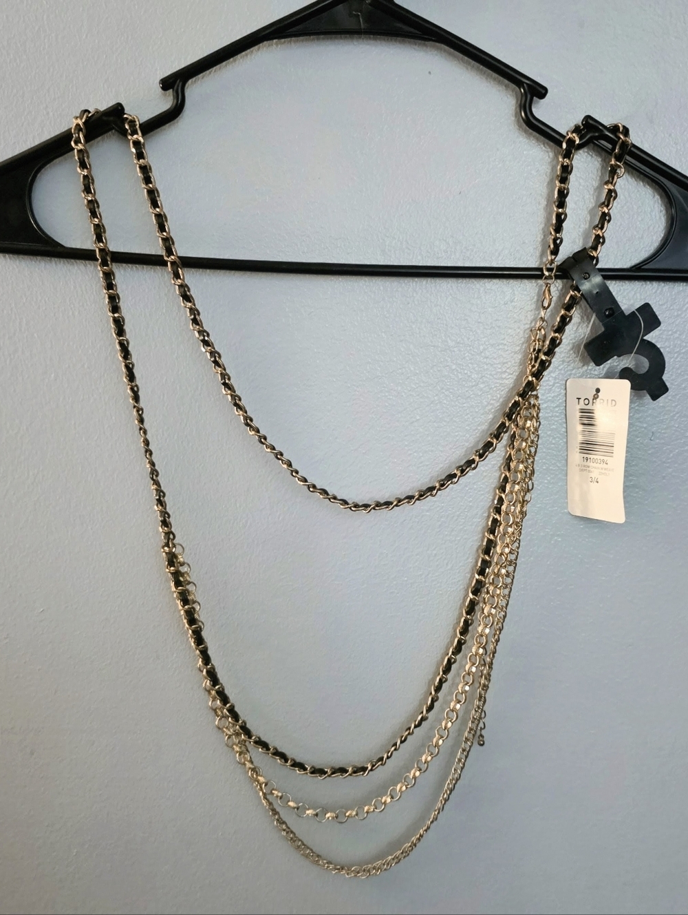 Plus size Multi Layer, Adjustable, chain belt.